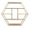 4ft Gold Hexagon Large Metal Cake Display Stand Arch Backdrop Party Supplies